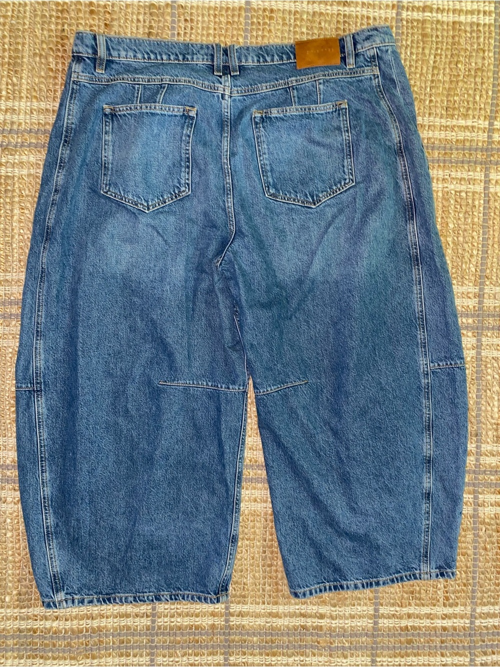 We The Free x Revolve $128 Good Luck Mid-Rise Barrel Jeans  35” Waist EUC - Picture 16 of 16